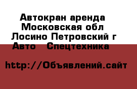 Автокран аренда - Московская обл., Лосино-Петровский г. Авто » Спецтехника   